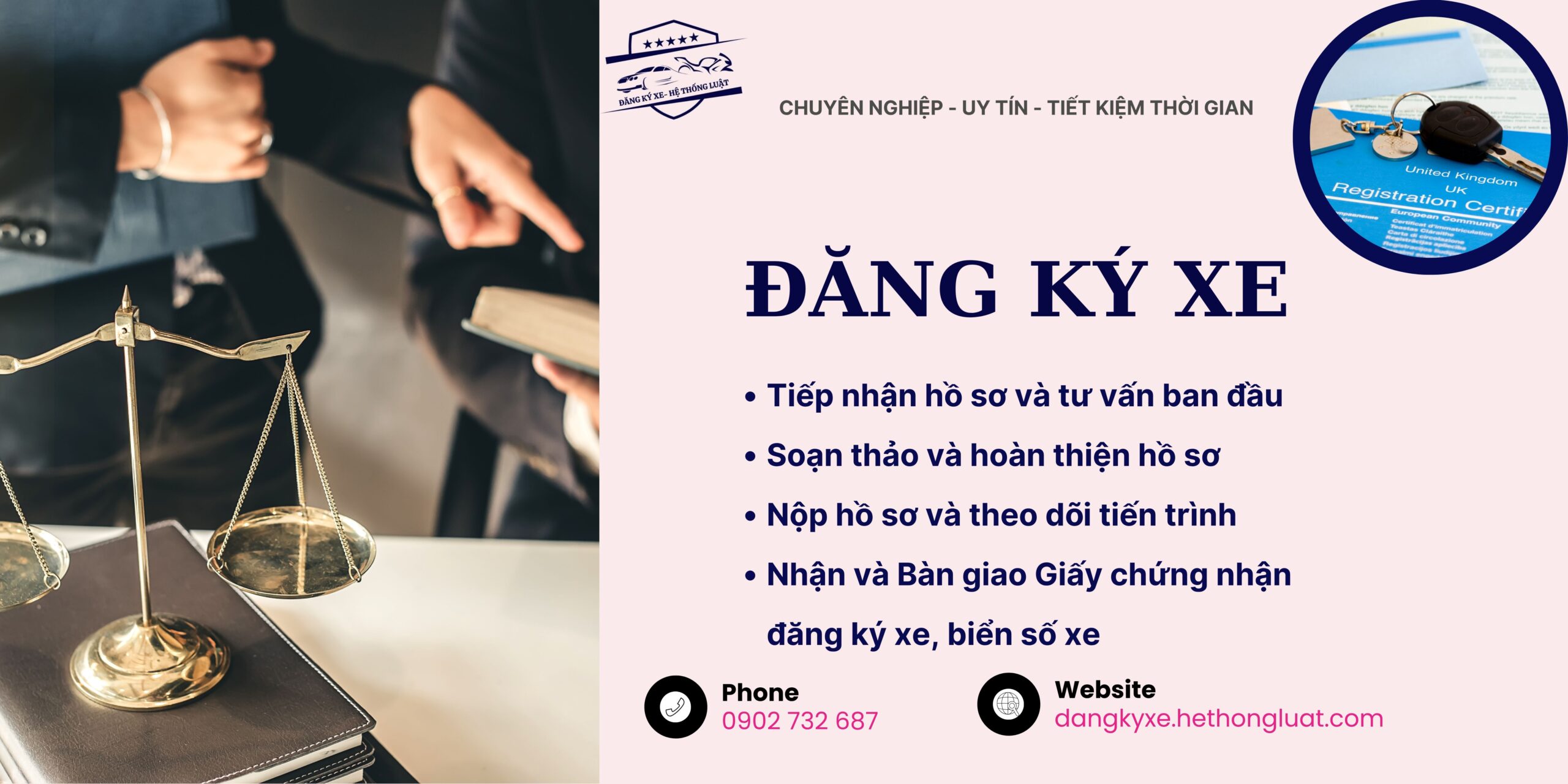 [DỊCH VỤ ĐĂNG KÝ XE] –  Trọn gói Đăng ký sang tên xe máy, xe ô tô, các loại xe tương tự khu vực phường Cửa Nam, Hà Nội <br><br> - Ảnh 1